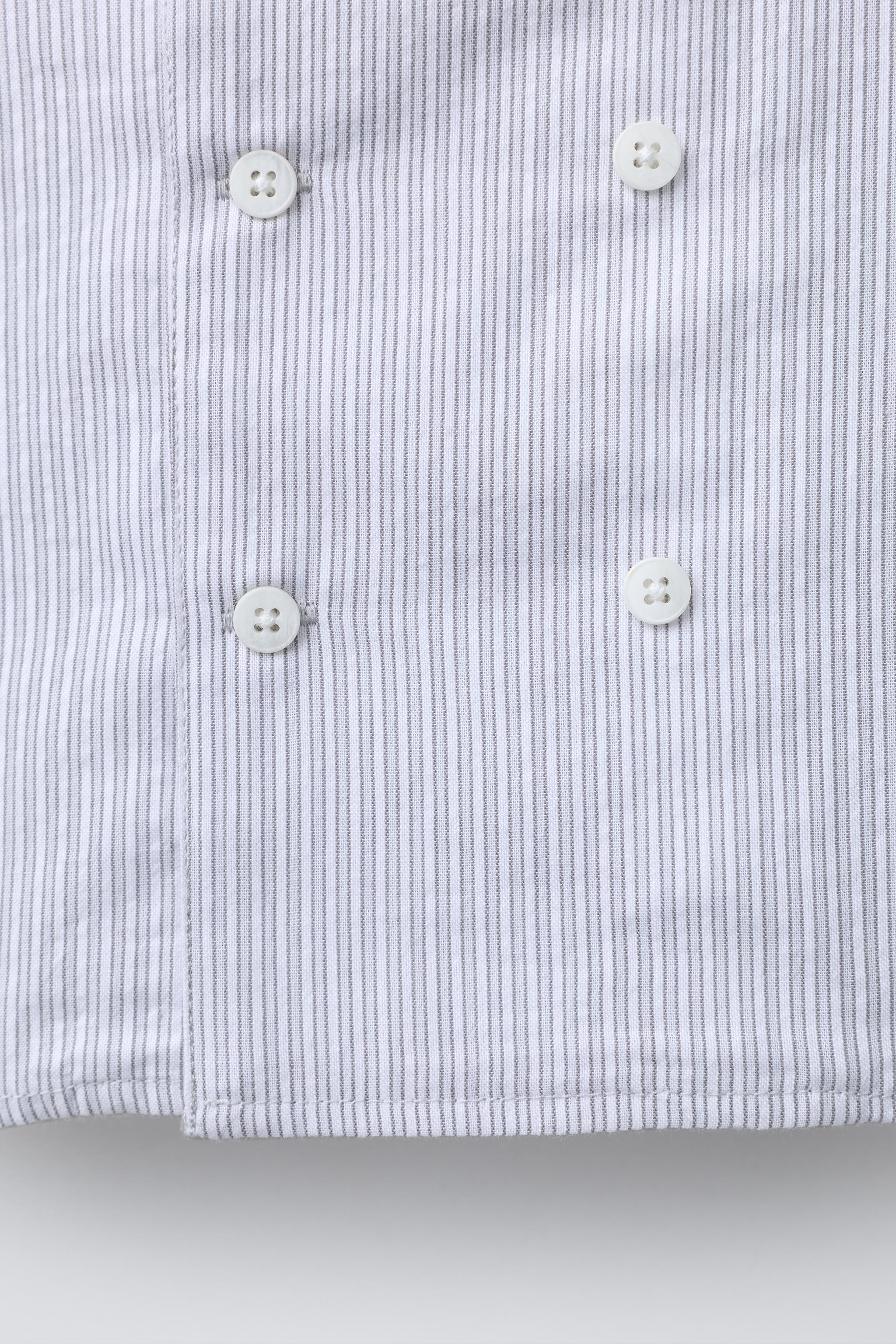 DOUBLE BUTTON STRIPED SHIRT